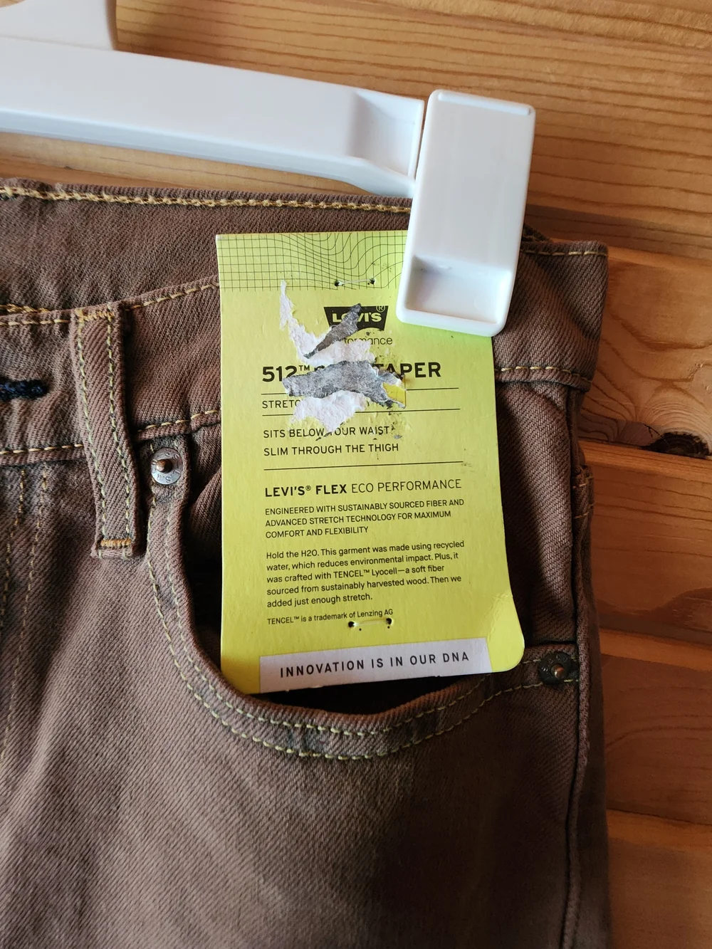 Levi's Men's Slim Straight Brown Jeans